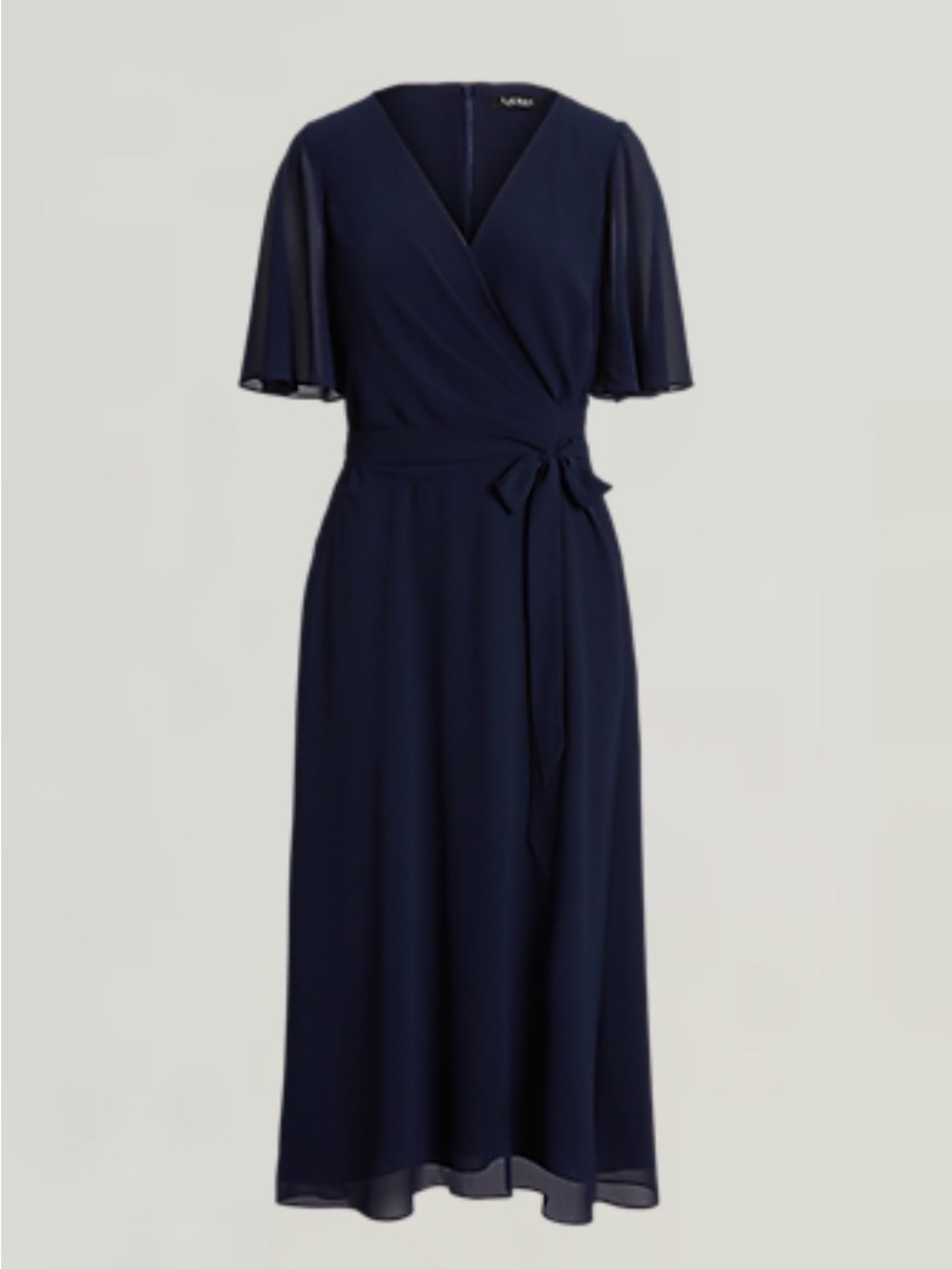 Belted Georgette Dress